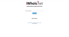 Desktop Screenshot of iwhois.net